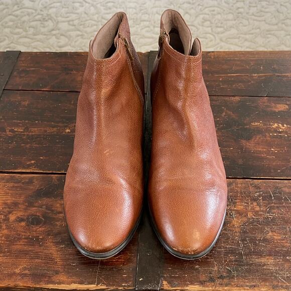 Fat Face Brown Leather Ankle Boots Size 42/11 - Picture 5 of 7